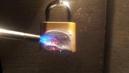 Man Busts Padlocks Claim That It Cannot Be Melted