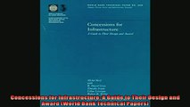 READ book  Concessions for Infrastructure A Guide to Their Design and Award World Bank Technical READ ONLINE