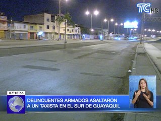 Delincuentes armados asaltaron a un taxista en el sur de Guayaquil