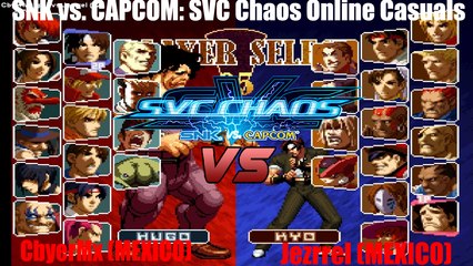 [Fightcade HD] - SNK vs. Capcom: SvC Online Casuals - CbyerMx (Mexico) vs. Jezrrel (Mexico)