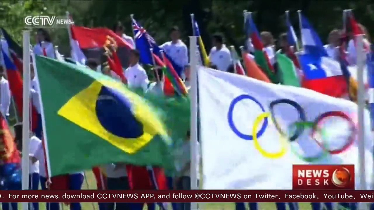 The Olympic torchbearers in Greece