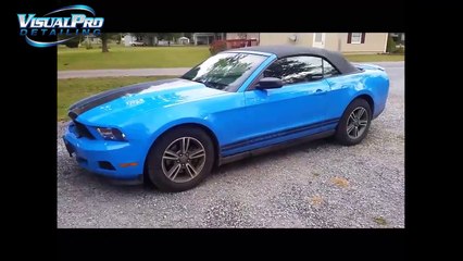 The mustang at Visual Pro Detailing