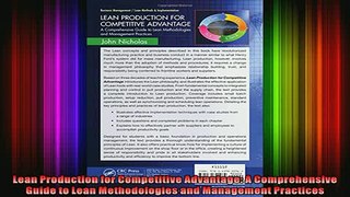 READ FREE Ebooks  Lean Production for Competitive Advantage A Comprehensive Guide to Lean Methodologies and Full Free