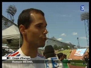 Romain Mensnil à la coupe d'Europe