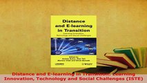 PDF  Distance and Elearning in Transition Learning Innovation Technology and Social Download Online