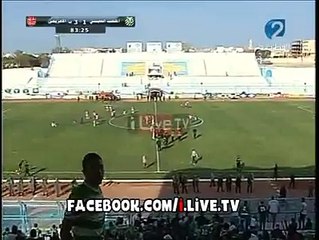 توقف المباراة و التصوير التلفزي في ڨابس و لقطات غير اخلاقية على المباشر