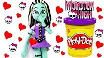 Monster High Doll Frankie Stein PLAY DOH BEST STOP MOTION VIDEOS Mattel Dolls