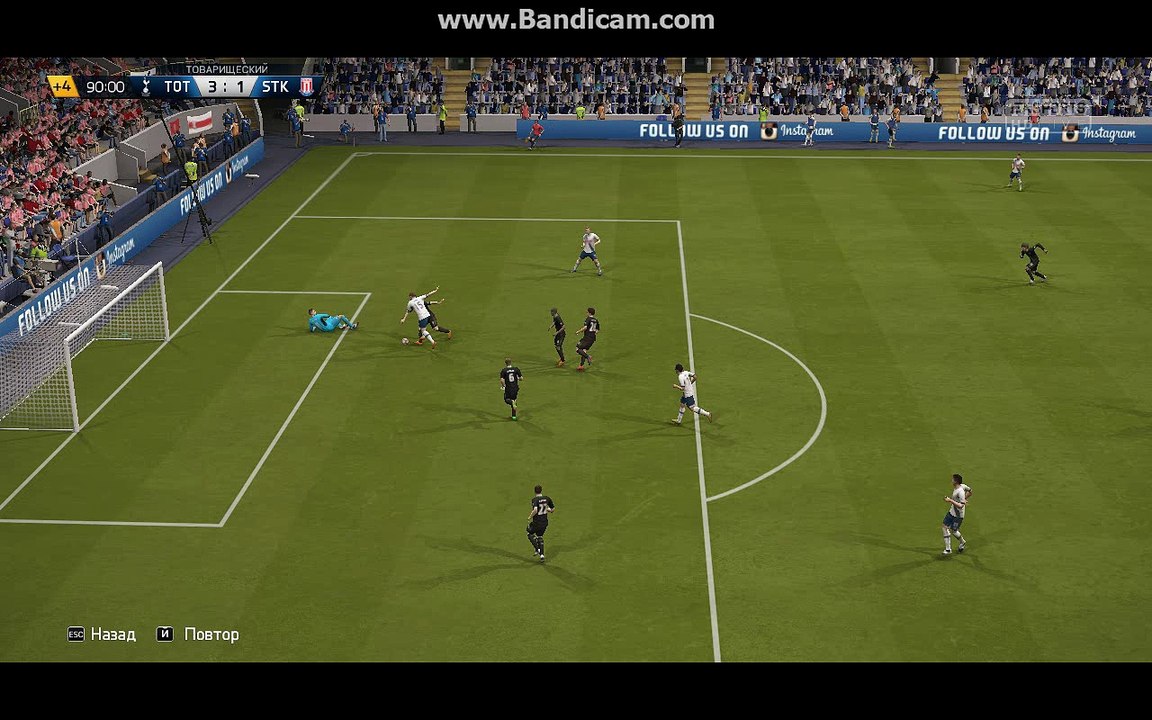 BPL 8 Тур. Тоттенхэм - Сток Сити. 4:1. Dier, 90+2'