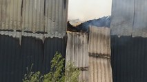 Incendie dans un entrepôt