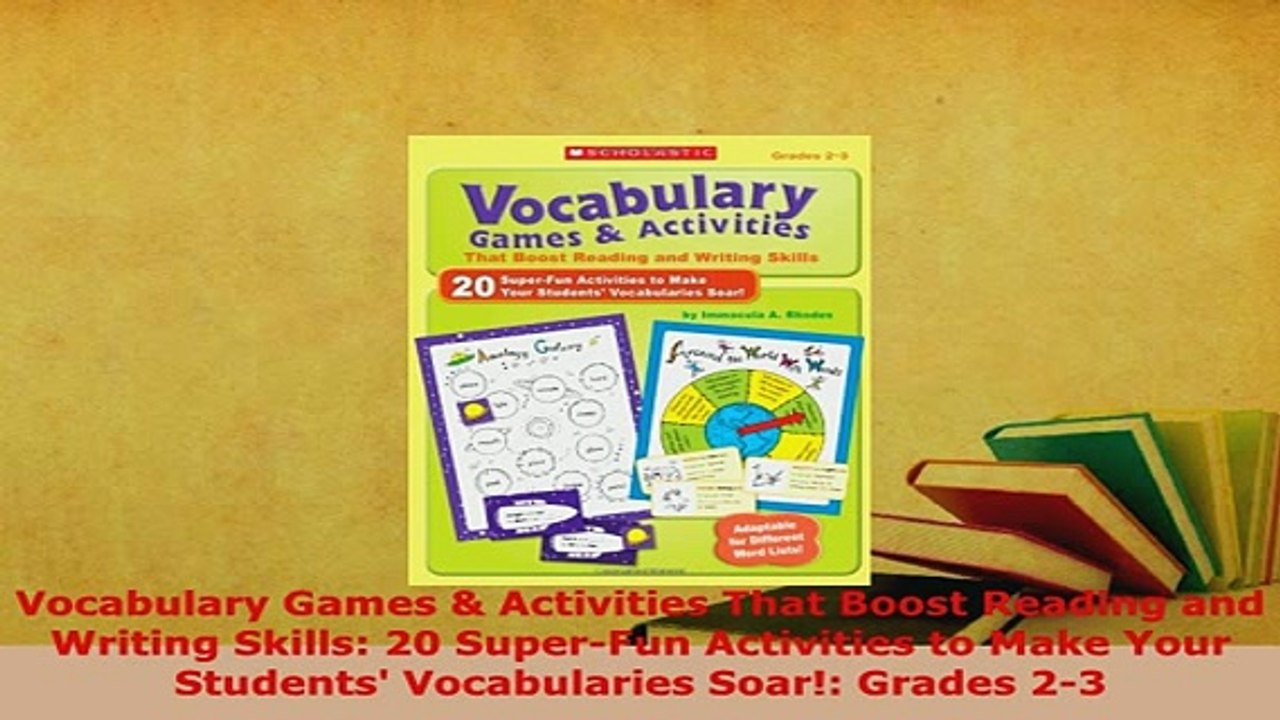 PDF  Vocabulary Games  Activities That Boost Reading and Writing Skills 20 SuperFun Download Online