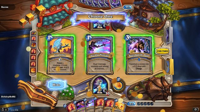 Hearthstone - Tavern Brawl -Raven Idol- Match #1 - Mage vs Mage