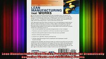 DOWNLOAD FULL EBOOK  Lean Manufacturing That Works Powerful Tools for Dramatically Reducing Waste and Full EBook