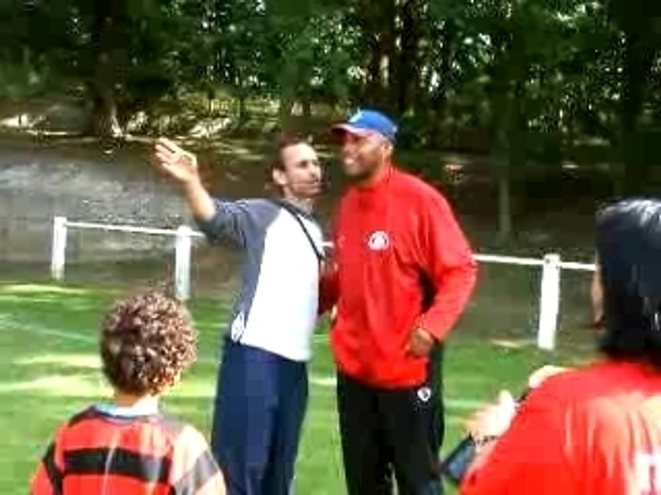 entraineur arrosé...