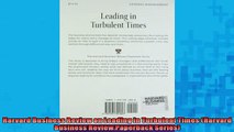 EBOOK ONLINE  Harvard Business Review on Leading in Turbulent Times Harvard Business Review Paperback  BOOK ONLINE