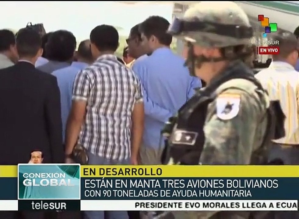 Bolivia entrega 90 toneladas de ayuda humanitaria a Ecuador