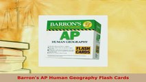 PDF  Barrons AP Human Geography Flash Cards Read Full Ebook