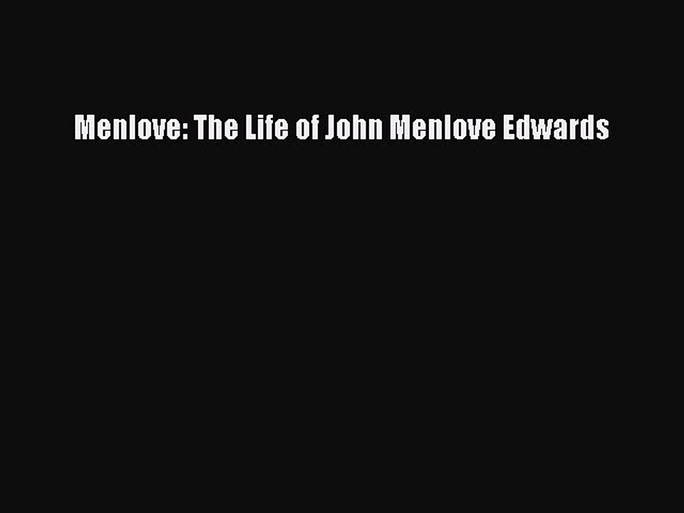 Read Menlove: The Life of John Menlove Edwards Ebook Free