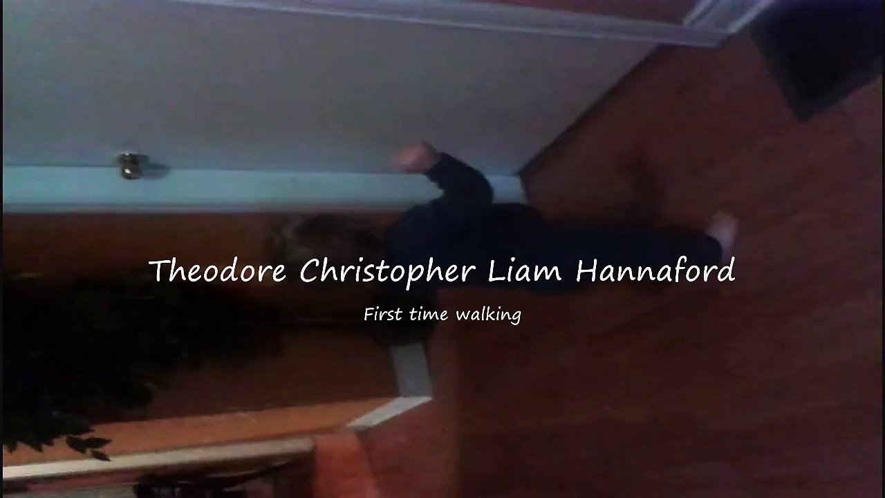 My son walking for the first time