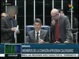 Senado de Brasil aprueba calendario para analizar el impeachment