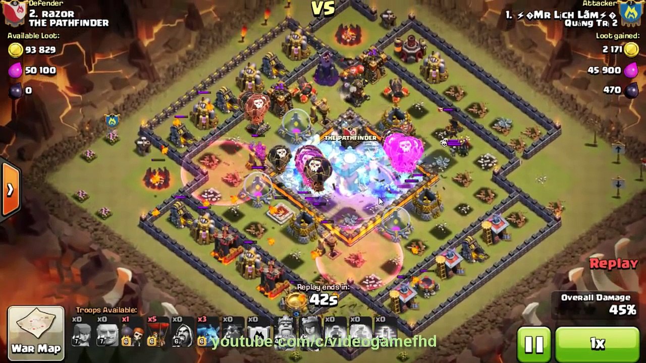 Clash Of Clans - Tổng hợp các combo war HALL 10 (3 sao)