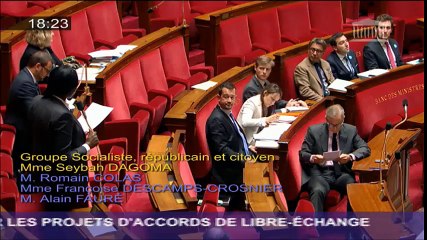 Seybah Dagoma - Questions sur les projets d'accords de libre-échange - 27 avril 2016