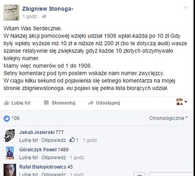 STONOGA LOSOWANIE MAGICZNE 1408