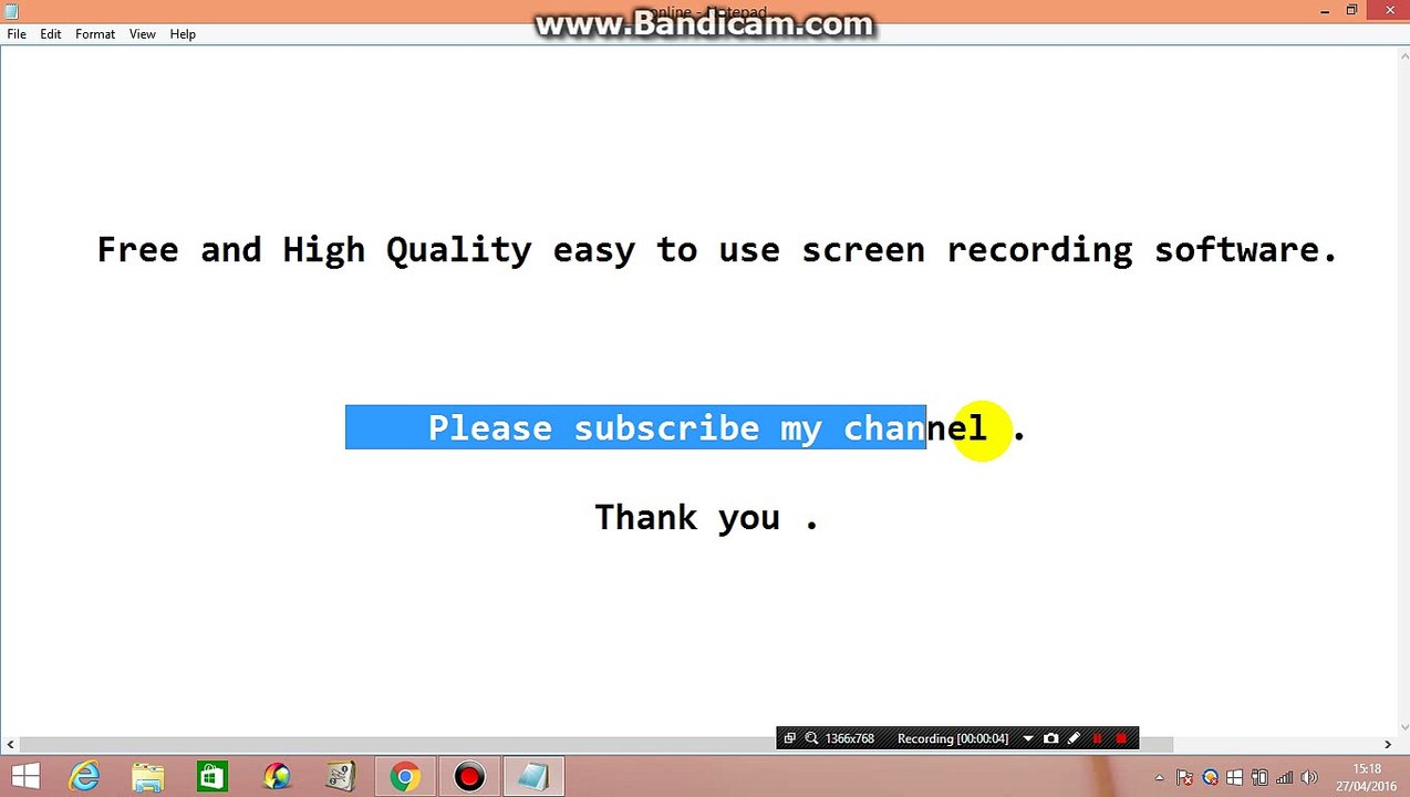 Free and High Quality easy to use screen recording software
