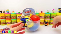Jouets pour enfants Disney, Oeufs géants Play-Doh surpris Fireman Sam