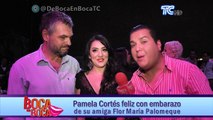 Pamela Cortés feliz con embarazo de su amiga Flor María Palomeque