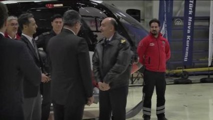 Müezzinoğlu, "Gece Görüşlü Ambulans Helikopteri" Test Etti