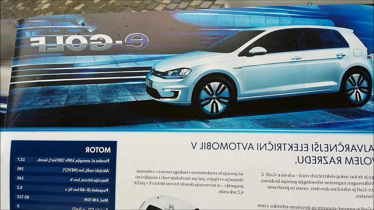 Electric VW, E-Golf charged on three bicycles