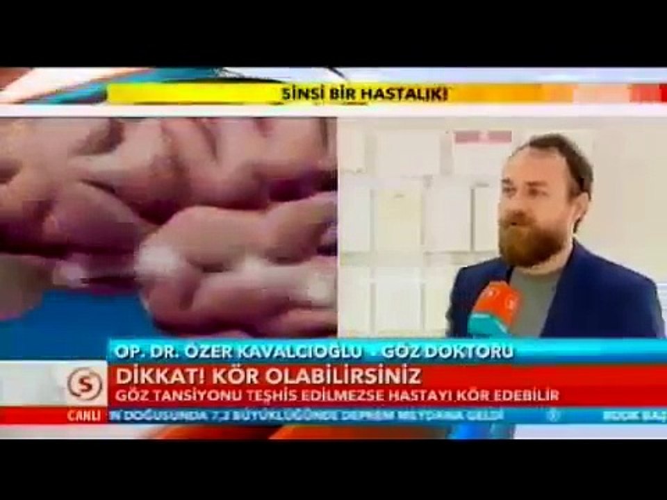 Glokom göz tansiyonu erken teşhis edilmezse körlüğe neden olabiliyor. Dr. Özer Kavalcıoğlu