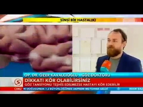 Glokom göz tansiyonu erken teşhis edilmezse körlüğe neden olabiliyor. Dr. Özer Kavalcıoğlu
