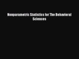 [Read Book] Nonparametric Statistics for The Behavioral Sciences  EBook