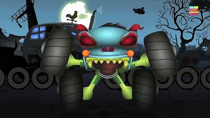 If You're Happy And You Know It - Haunted House Monster Truck - Scary Song For toddlers