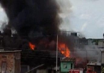 Incendio consumió 6 casas en Tosagua provincia de Manabí