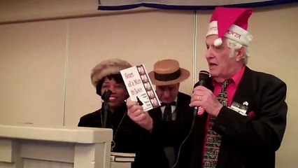 Evans and Rogers sing Santa Claus Is Coming To Town