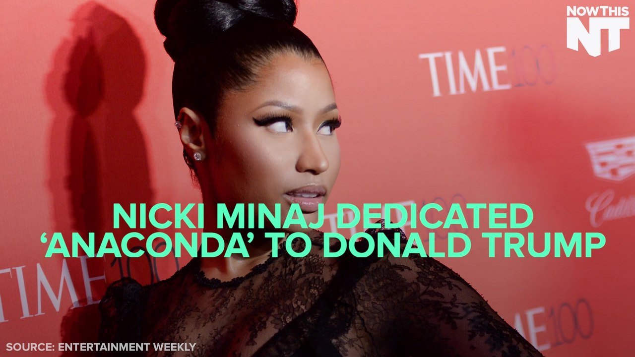 Nicki Minaj Dedicated 'Anaconda' To Donald Trump And Joe Biden At Time 100 Gala