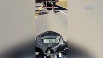 Ciclista passa de 100km/h na BR 101 no ES