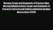 PDF Nursing: Scope and Standards of Practice (Ana Nursing Administration: Scope and Standards