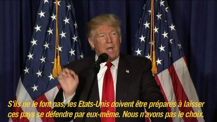 "L'Amérique d'abord": la vision de politique étrangère de Trump