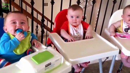 NEW Funny Triplet Babies Laughing Compilation 2016 CUTE BABY LAUGHING