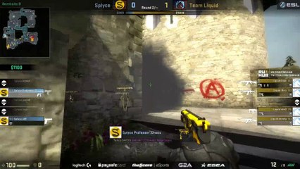 Splyce vs Liquid  ESL Pro League Season 3 BO1 [cobblestone] Part1