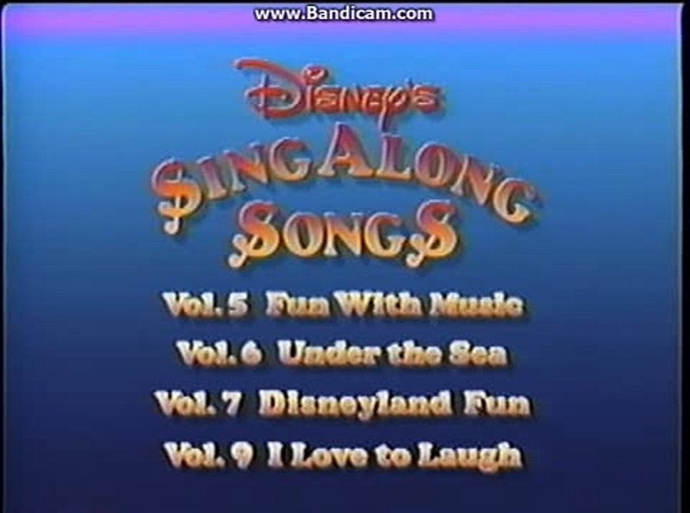 Opening To Disney's Sing-Along Songs Zip-A-Dee-Doo-Dah 2001