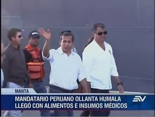 Humala visita zonas afectadas por terremoto - web
