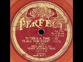 There's A Time and Place For Everything-Billy Artz Orchestra