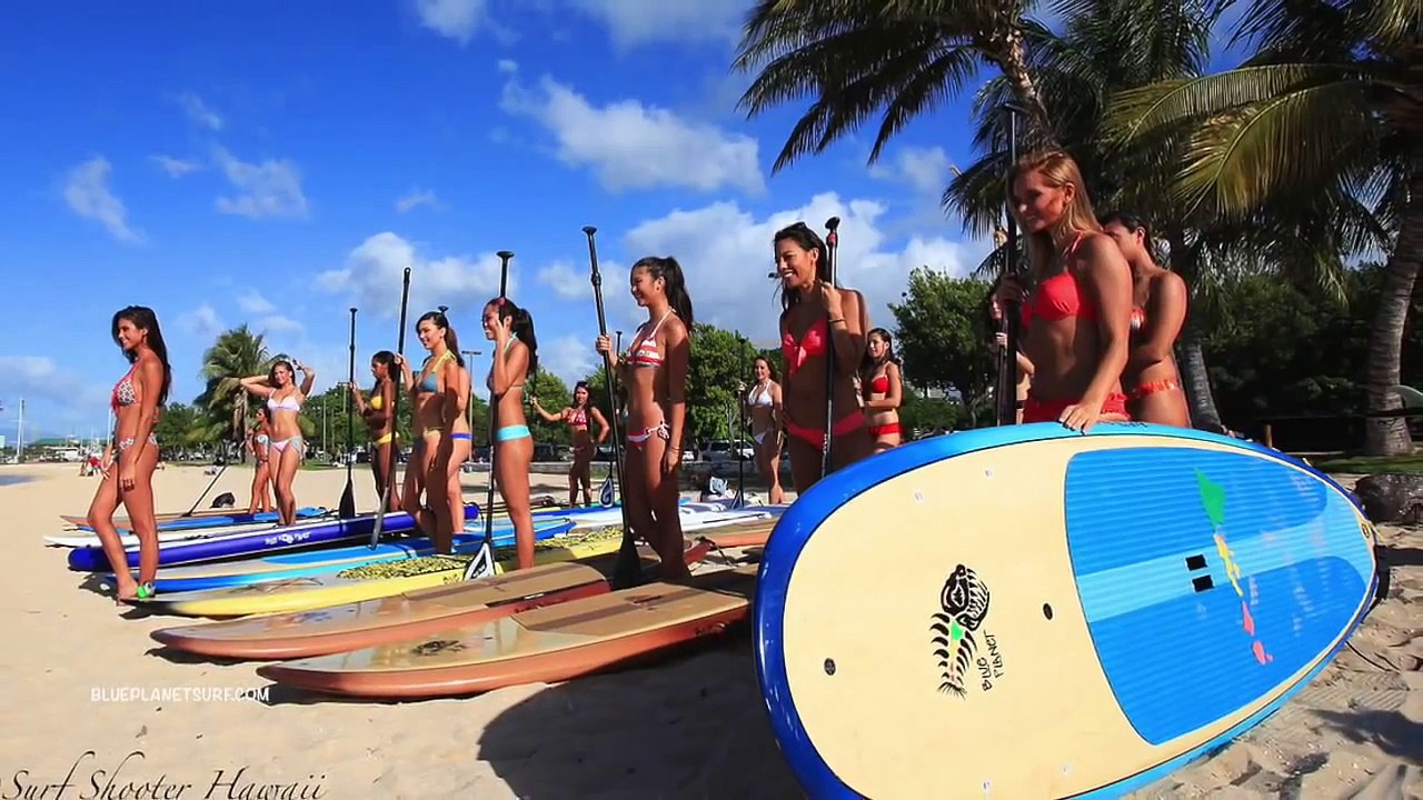 SUP with the Miss Hawaii contestants 2014