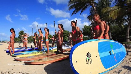 SUP with the Miss Hawaii contestants 2014