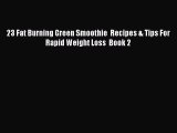 PDF 23 Fat Burning Green Smoothie  Recipes & Tips For Rapid Weight Loss  Book 2  EBook