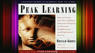 READ book  Peak Learning Full EBook